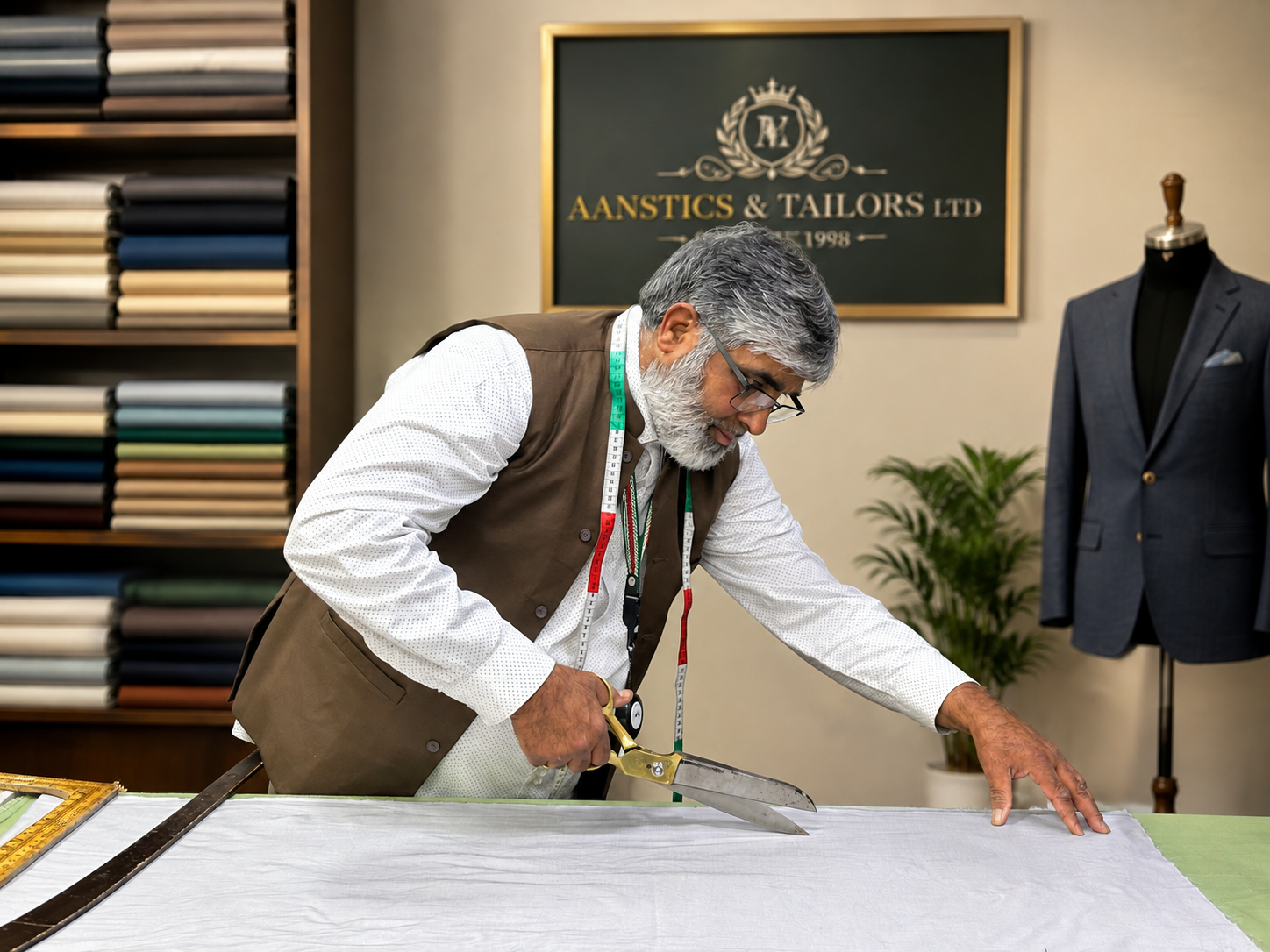 Aans Fabrics & Tailors bespoke tailoring